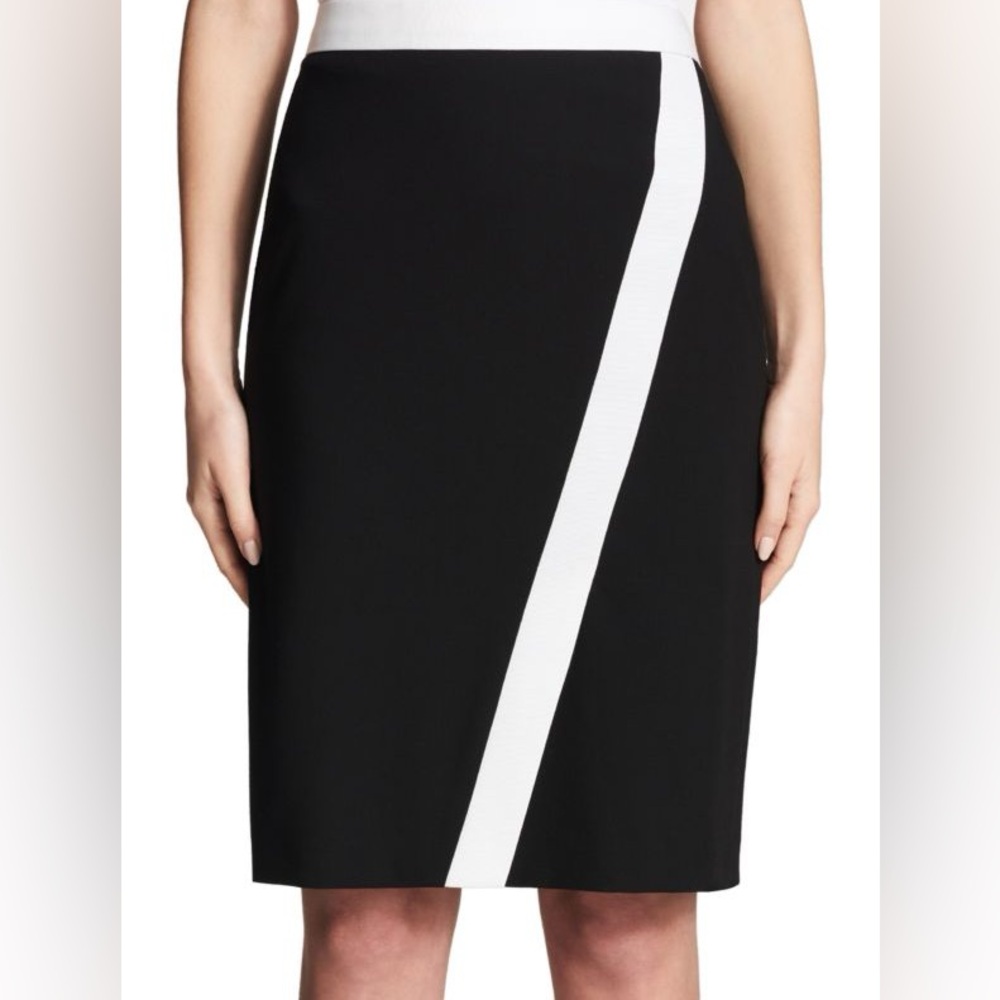 CALVIN KLEIN Contrast Piped Skirt